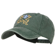 Boy Scout Logo Embroidered Washed Cap