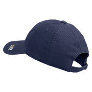 U.S. Army Special Forces Embroidered Washed Solid Pigment Dyed Cotton Twill Brass Buckle Cap - Navy OSFM