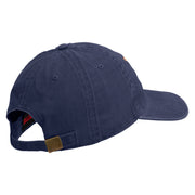 U.S. Army Special Forces Embroidered Washed Solid Pigment Dyed Cotton Twill Brass Buckle Cap - Navy OSFM