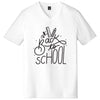 Back To School Big Size V-Neck Graphic Shirt