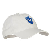 Scotland Flag Map Embroidered Washed Cotton Twill Cap