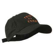 Halloween Orange Trick or Treat Embroidered Cap