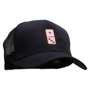 Domino Piece Embroidered High Profile Mesh Cap