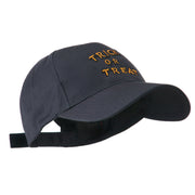 Halloween Orange Trick or Treat Embroidered Cap