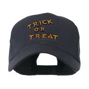 Halloween Orange Trick or Treat Embroidered Cap