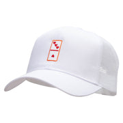 Domino Piece Embroidered High Profile Mesh Cap