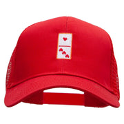 Domino Piece Embroidered High Profile Mesh Cap