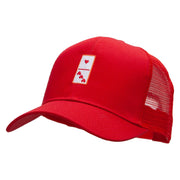 Domino Piece Embroidered High Profile Mesh Cap