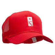 Domino Piece Embroidered High Profile Mesh Cap