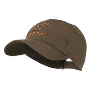 Halloween Orange Trick or Treat Embroidered Cap