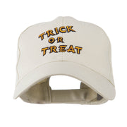 Halloween Orange Trick or Treat Embroidered Cap