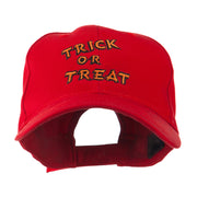 Halloween Orange Trick or Treat Embroidered Cap