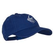 Angelfish Outline Embroidered Unconstructed Cap