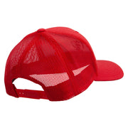 Gye Nyame Embroidered Retro Trucker Cap - Red OSFM