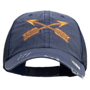 U.S. Army Special Forces Embroidered Low Profile Special Cotton Mesh Cap - Navy OSFM
