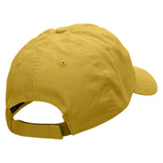 Green Mushroom Embroidered Low Profile Dyed Cotton Twill Cap