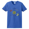 Outer Space Graphic Design Ladies Big Size Port & Company Soft Spun Cotton Essential T-Shirt