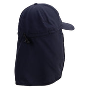 United Friends Embroidered Flap Hats - Navy OSFM