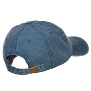 Love with Basketball Embroidered Washed Cotton Cap