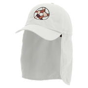 United Friends Embroidered Flap Hats - White OSFM