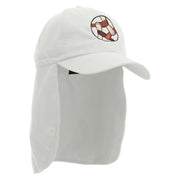 United Friends Embroidered Flap Hats - White OSFM
