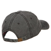 Love with Basketball Embroidered Washed Cotton Cap