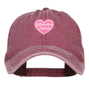 You are Loved Embroidered Washed Cap