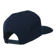 Old English V Embroidered Flat Bill Cap