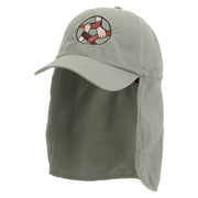 United Friends Embroidered Flap Hats - Grey OSFM