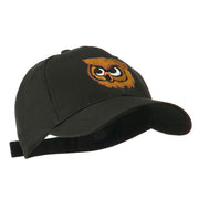 Brown Owl Mascot Embroidered Cap