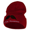 No Mow Novemeber 12 Inch Long Knitted Beanie