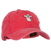 Halloween Ghost Embroidered Unstructured Cotton Cap