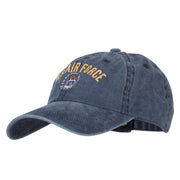 US Air Force Logo Military Embroidered Washed Cotton Twill Cap