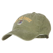 US Air Force Logo Military Embroidered Washed Cotton Twill Cap