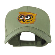 Brown Owl Mascot Embroidered Cap