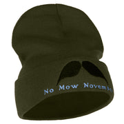 No Mow Novemeber 12 Inch Long Knitted Beanie