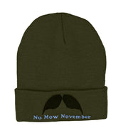 No Mow Novemeber 12 Inch Long Knitted Beanie