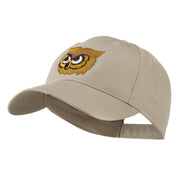 Brown Owl Mascot Embroidered Cap