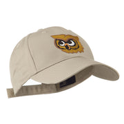 Brown Owl Mascot Embroidered Cap