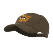 Brown Owl Mascot Embroidered Cap