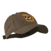 Brown Owl Mascot Embroidered Cap