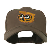 Brown Owl Mascot Embroidered Cap