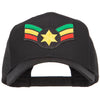 Crown Wing Star Rasta Patched Cap