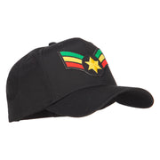 Crown Wing Star Rasta Patched Cap