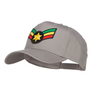 Crown Wing Star Rasta Patched Cap