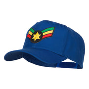 Crown Wing Star Rasta Patched Cap