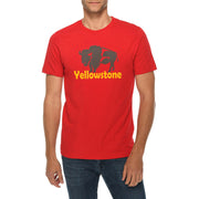 Yellowstone Park Buffalo Graphic Design Deluxe Jersey T-Shirt