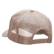 Yellowstone Bison Solid Cotton Twill 5 panel Mesh Back Cap