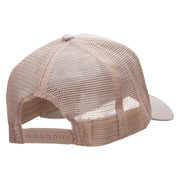 Yellowstone Bison Solid Cotton Twill 5 panel Mesh Back Cap