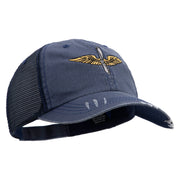 U.S. Army Aviation Embroidered Low Profile Special Cotton Mesh Cap - Navy OSFM